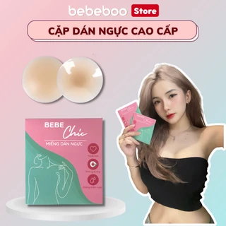 2 Miếng Dán Ngực Silicone Tự Thân Không Keo 7cm Dùng Nhiều Lần Dán Ti Siêu Dính Bảo Vệ Nhũ Hoa BEBECHIC