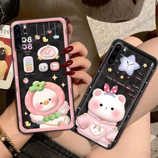 Ốp lưng Huawei P30 / P30 Pro gấu,thỏ trắng , đồng hồ dễ thương cute cực đẹp