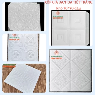 XỐP GIẢ DA, HOẠ TIẾT ĐA DẠNG MẪU HOT 70X70CM