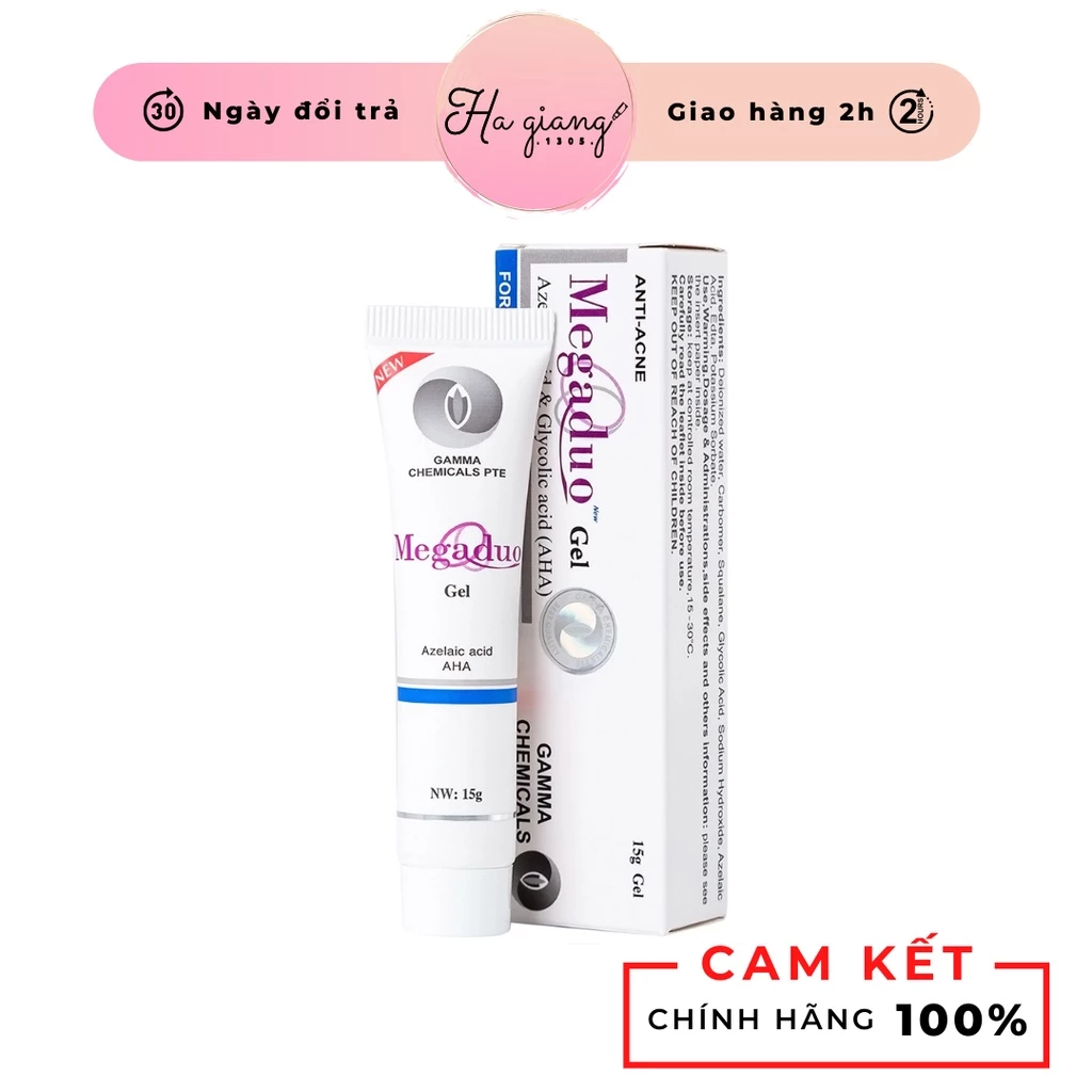 Gel bôi Megaduo Gel giảm và ngừa mụn, tẩy da chết nhẹ làm mờ thâm (15g)