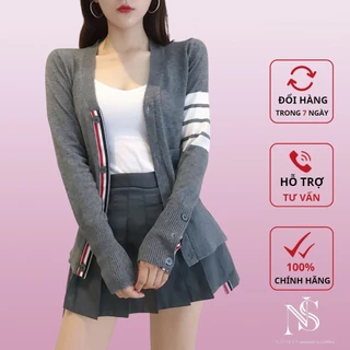 Áo Cardigan Len Nữ NATREES Áo Khoác Cardigan Dài Tay Dễ Thương Chất Len Lông Cừu Mềm Mại Phong Cách Ulzzang Hàn Quốc