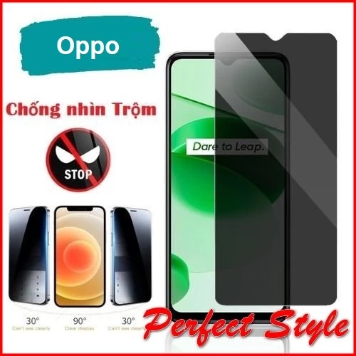 Cường Lực chống nhìn Trộm Oppo A57 2022 A74 A94 A5 A9 2020 A15 A16 A16k A31 Reno 3 4  5 6 7 7z 8 8z A35s A72 5g