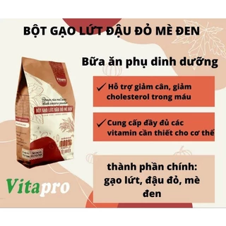 Bột gạo lức đậu đỏ mè đen không đường 350 gr