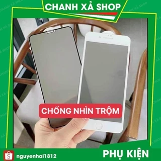 Kính cường lực iphone chống nhìn trộm full màn 6 7 7plus 8plus x xsmax 11 12 13 14 pro promax plus 11promax 14promax CNT