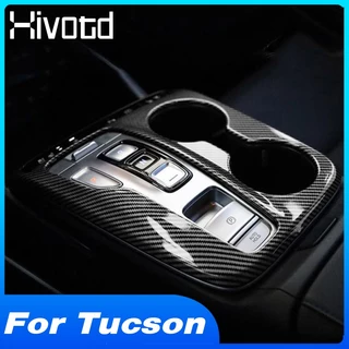 Khung Viền Bảng Điều Khiển Khay Đựng Cốc Nước Bằng Sợi Carbon Cho Hyundai Tucson 2021 NX4