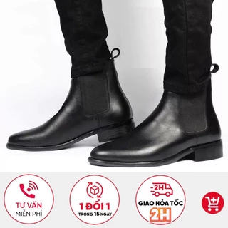 Giày Chelsea Boots khâu đế da không gãy nhăn GN1071 Manddfashion