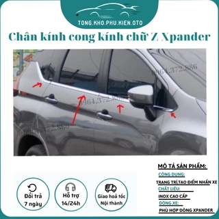 NẸP CHÂN KÍNH, CONG KÍNH XE XPANDER, XPANDER CROSS 2018-2023,2024 inox cao cấp