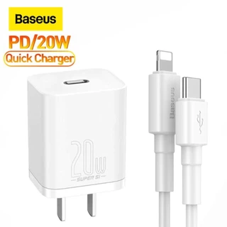 Bộ sạc nhanh ip 20w Baseus - Củ kèm dây type c to ling dùng cho iphone 14 13 12pro 11promax ..