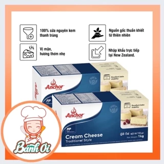 Kem phô mai Cream Cheese Anchor 1kg