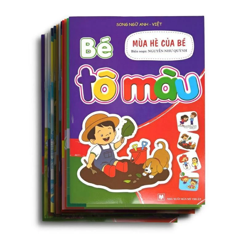 Sách - Bộ 20 Cuốn Tô Màu , Tô Hình Cho Bé NSTO