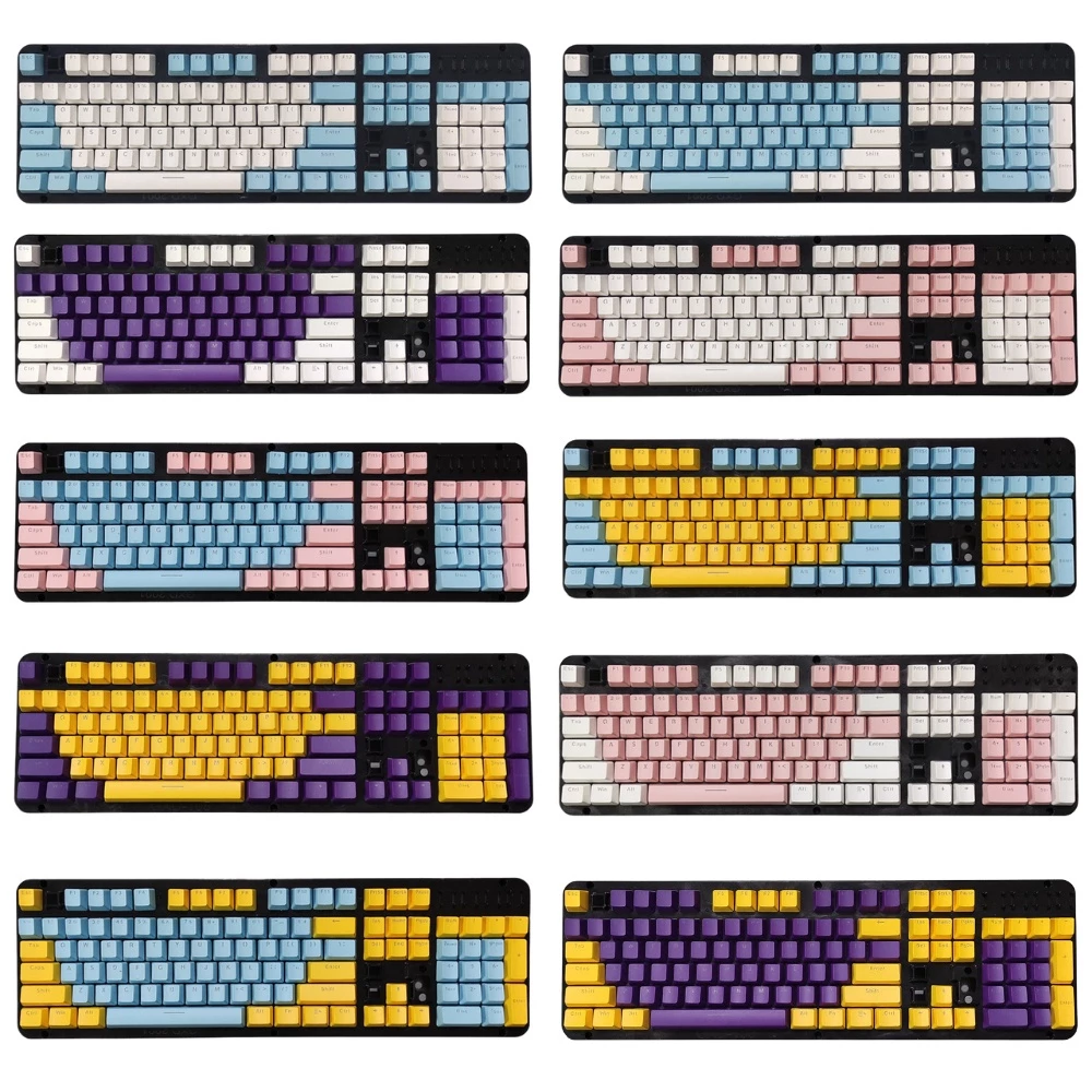 Keycap ABS mix nhiều màu dùng để lắp vào bàn phím cơ,profile OEM, phù hợp mọi layout