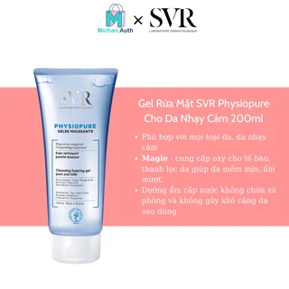 Gel Rửa Mặt SVR Dành Cho Da Nhạy Cảm 200ml Physiopure Gelée Moussante