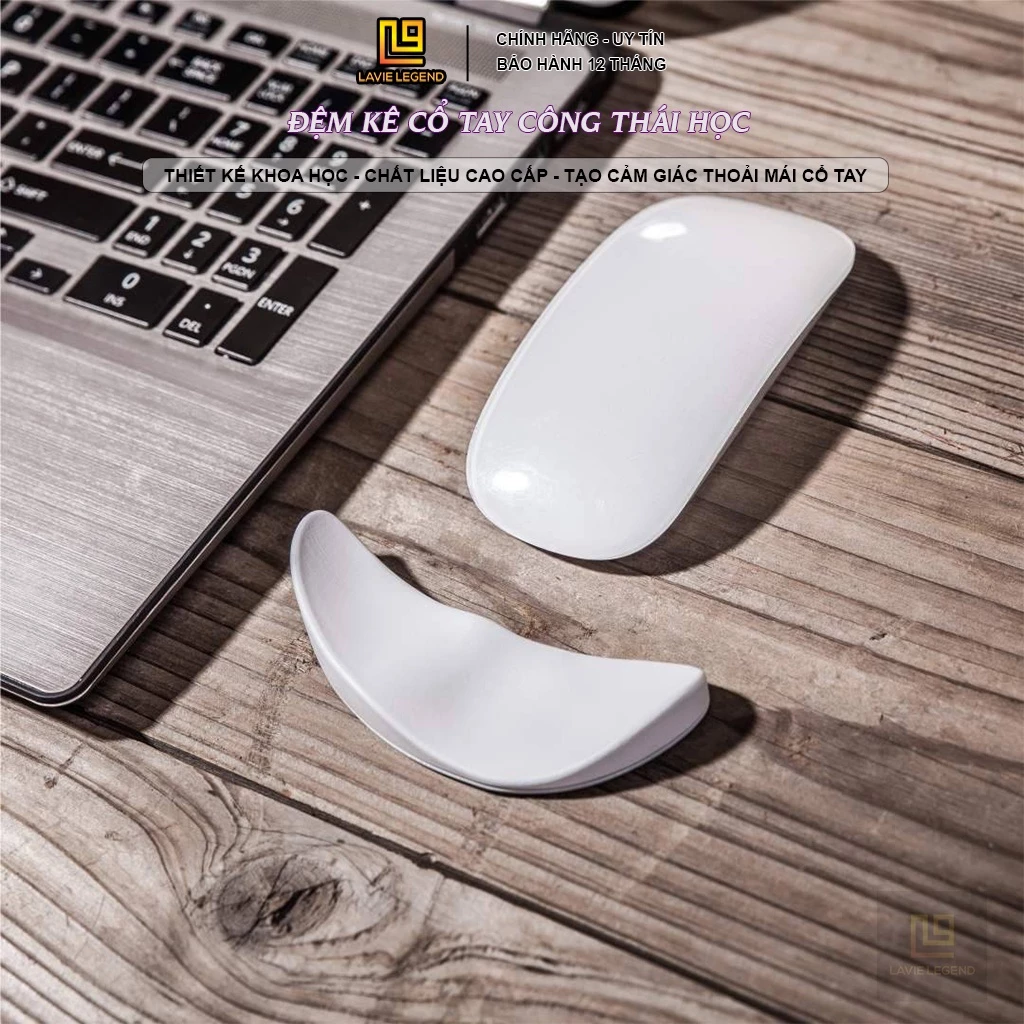 Đệm kê cổ tay công thái học Mouse wrist pad, kê tay chống mỏi và chai sần khi sử dụng chuột, bàn phím máy tính