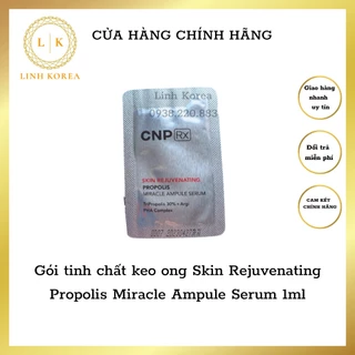 ⚡HÀNG MỚI⚡1 gói tinh chất keo ong căng bóng mờ nhăn CNP rx 1ml