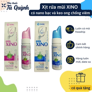 Bình xịt mũi XINO có nano bạc và keo ong giúp kháng khuẩn, thông mũi, dễ thở cho trẻ em và người lớn