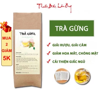 Trà gừng hỗ trợ giảm cân, giải cảm, tăng huyết áp thấp - Thuốc Bắc Lãn Ông