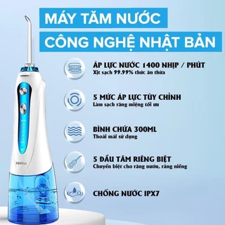 Máy tăm nước H2ofloss HF-9P,Dụng cụ vệ sinh răng miệng (chính hãng)