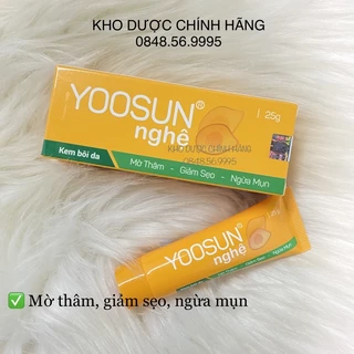 KEM NGHỆ YOOSUN tuýp 25g - giảm thâm, ngừa mụn, ngừa sẹo từ tinh chất nghệ, có thêm vaseline dưỡng da, làm mềm mịn da