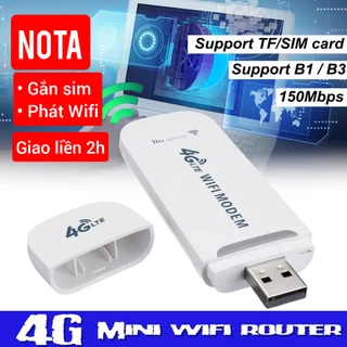 [Hỏa Tốc] USB phát WiFi 4G DCOM phát WIFI 3G 4G TỐC ĐỘ 150Mbps GIÁ RẺ wintel Usb 4G LTE dongle phát wifi từ Sim đổi I.P