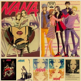 Anime NANA Vintage Poster Nhà Trang Trí Phòng Nghệ Thuật Tranh Dán Tường Ngộ Nghĩnh Cho Cà Phê Phòng Khách Ms: 358