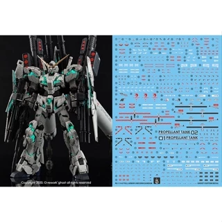 Decal trượt nước YAN 011 GHOST RG 1 / 144 Full Armor Unicorn Fluo Type