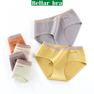 Quần lót nữ cotton cao cấp, quần chíp kháng khuẩn thoáng mát mềm mịn ôm dáng   BellarBra_bra L155