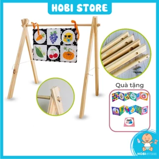 Kệ chữ A cho trẻ sơ sinh đồ chơi cho bé Lalala Baby có chốt 2 đầu chắc chắn, gấp gọn, giao HỎA TỐC - Hobi Store