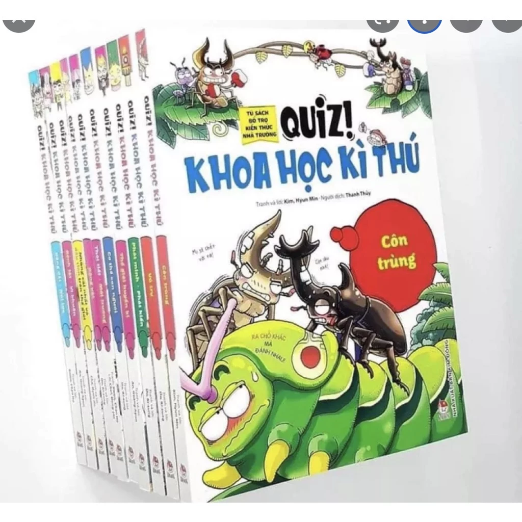 Sách - Trọn Bộ Quiz! Khoa học Kì Thú ( Lẻ Tập ) - Kim Đồng