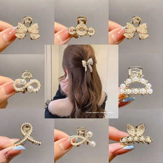 Kẹp Tóc Càng Cua Đính Đá Opal Mini Tinh Tế Hàng Mới