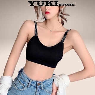 Áo Bra Tập Gym Nữ 2 Dây Có Chữ Độc Lạ YUKI STORE 8156