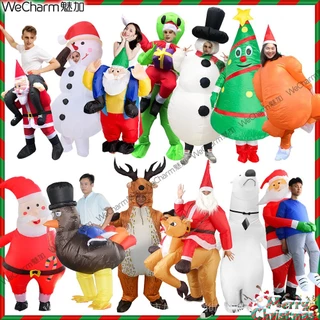 Hàng Có Sẵn Bộ Đồ Bơm Hơi Hóa Trang Ông Già Noel / Tuần Lộc Thổ Nhĩ Kỳ / Người Tuyết / Bánh Gừng Người Ngoài Hành Tinh Bơm Hơi Vui Nhộn