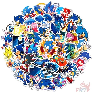 50 Cái / Bộ ❉ Set 07 Miếng Dán Hình Sonic The Hedgehog Series ❉ Sticker Họa Tiết Sonikku za Hejjihoggu Thời Trang