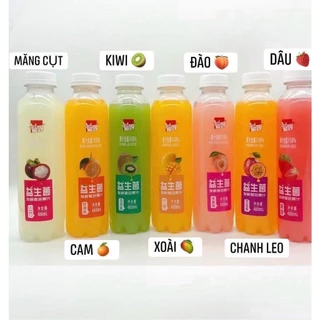 NƯỚC ÉP TRÁI CÂY TƯƠI 7 VỊ SIÊU NGON -488ML- ĐÀO, CAM , XOÀI,KIWI, DÂU TÂY, MĂNG CỤT, CHANH LEO