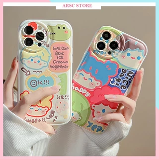 Ốp lưng iphone graffiti hoạt hình dễ thương cho Iphone 7 8 Plus SE X XS XS Max 11 12 13 14 15 Pro Max Plus