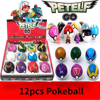 Set 12 Mô Hình Quả Bóng Pokemon Bằng Pvc Dễ Thương Cho Bé