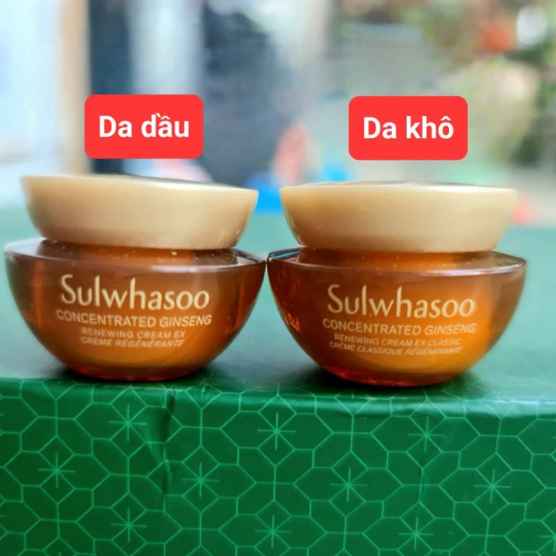 (DATE2026 5ml)Kem dưỡng Nhân Sâm ngăn ngừa lão hóa Sulwhasoo Concentrated Ginseng Renewing Cream Ex