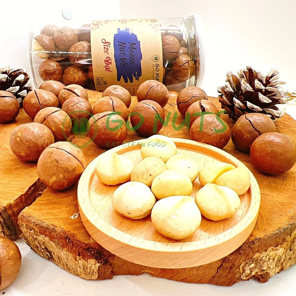 Hạt Macca nứt vỏ size đại 500g GO NUTS Hạt Mắc Ca hỗ trợ ăn kiêng ngũ cốc dinh dưỡng
