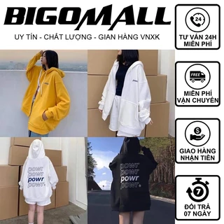 Áo Khoác Nỉ POWR Unisex (MÀU TRẮNG, MÀU ĐEN, MÀU VÀNG) ẢNH THẬT BIGOMALL