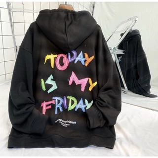 Áo khoác nỉ bông TO DAY hoodie zip unisex nam nữ (Ảnh thật/Có sẵn)