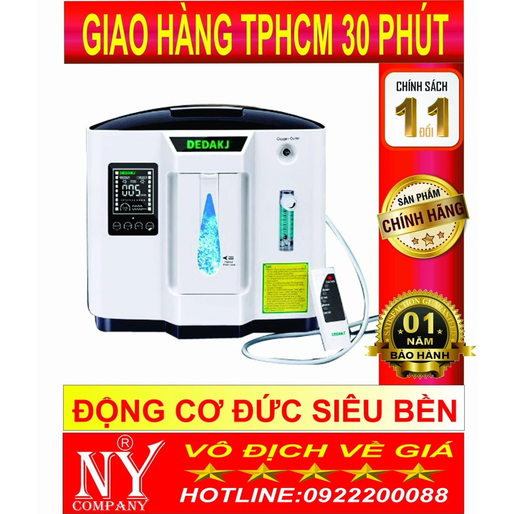 MÁY TẠO OXY Y TẾ GIA ĐÌNH DEDAKJ DE-1A