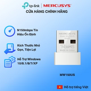 [Hỏa Tốc] Bộ Chuyển Đổi USB Wifi Nano Mercusys MW150US Chuẩn N 150Mbps