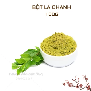 Bột lá chanh nguyên chất 100g (Bột gia vị, bổ sung vitamin, tốt cho hệ tiêu hóa)