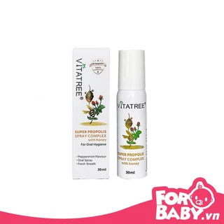 Chai Xịt Keo Ong Vitatree ÚC- 30ml - Mẫu mới