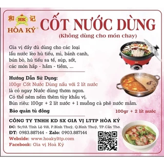 CỐT NƯỚC DÙNG 1kg, gia vị đầy đủ cho Lẩu-Nước Lèo