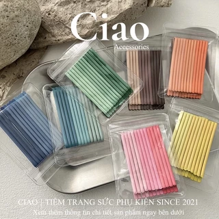 [HOẢ TỐC 1H] Kẹp tóc/ Phụ kiện tóc set kim loại gam màu pastel mã 32 trendy Ciao accessories