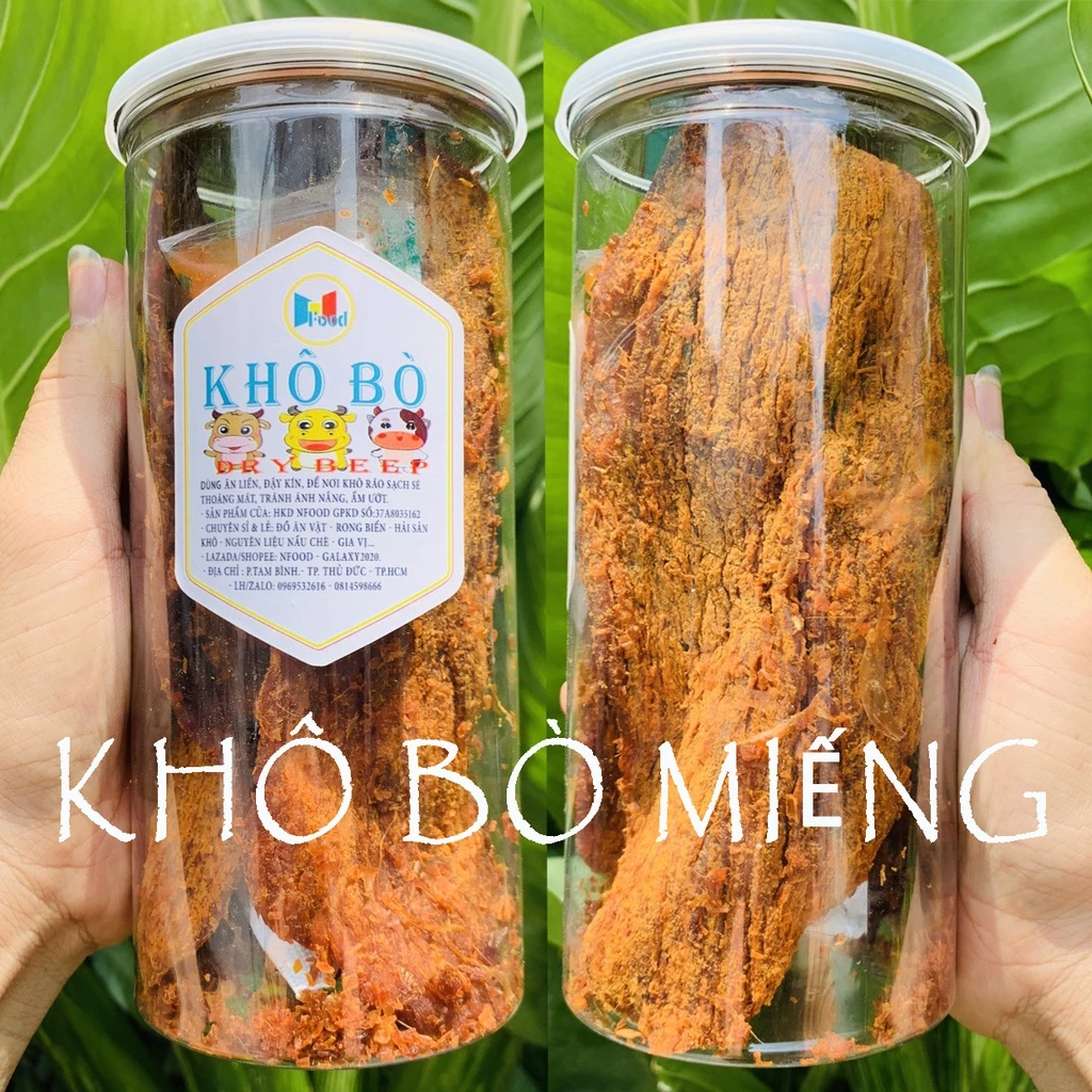 Khô Bò Miếng - thơm ngon Loại 1 Hũ Pet 300gram