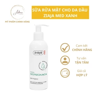 Sữa rửa mặt Ziaja Med Xanh 200ml cho da mụn giúp ngăn ngừa và giảm mụn, đặc biệt cho thanh thiếu niên tuổi dậy thì 200ml