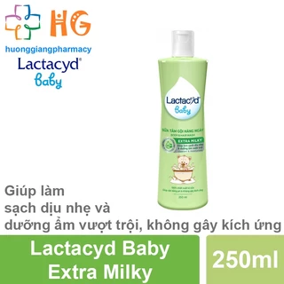 Sữa tắm gội trẻ em Lactacyd Baby Extra Milky Chai 250ml