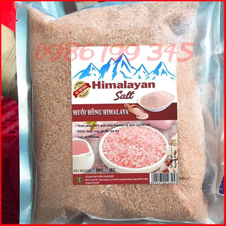 Muối hồng himalaya organic Túi 1kg