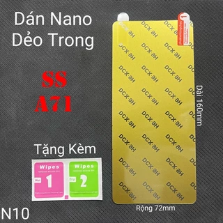 (N10)Miếng Dán Màn Hình Siêu Mỏng Dẻo Nano Cường Lực DCX-9H Samsung A71/Note 10 Lite